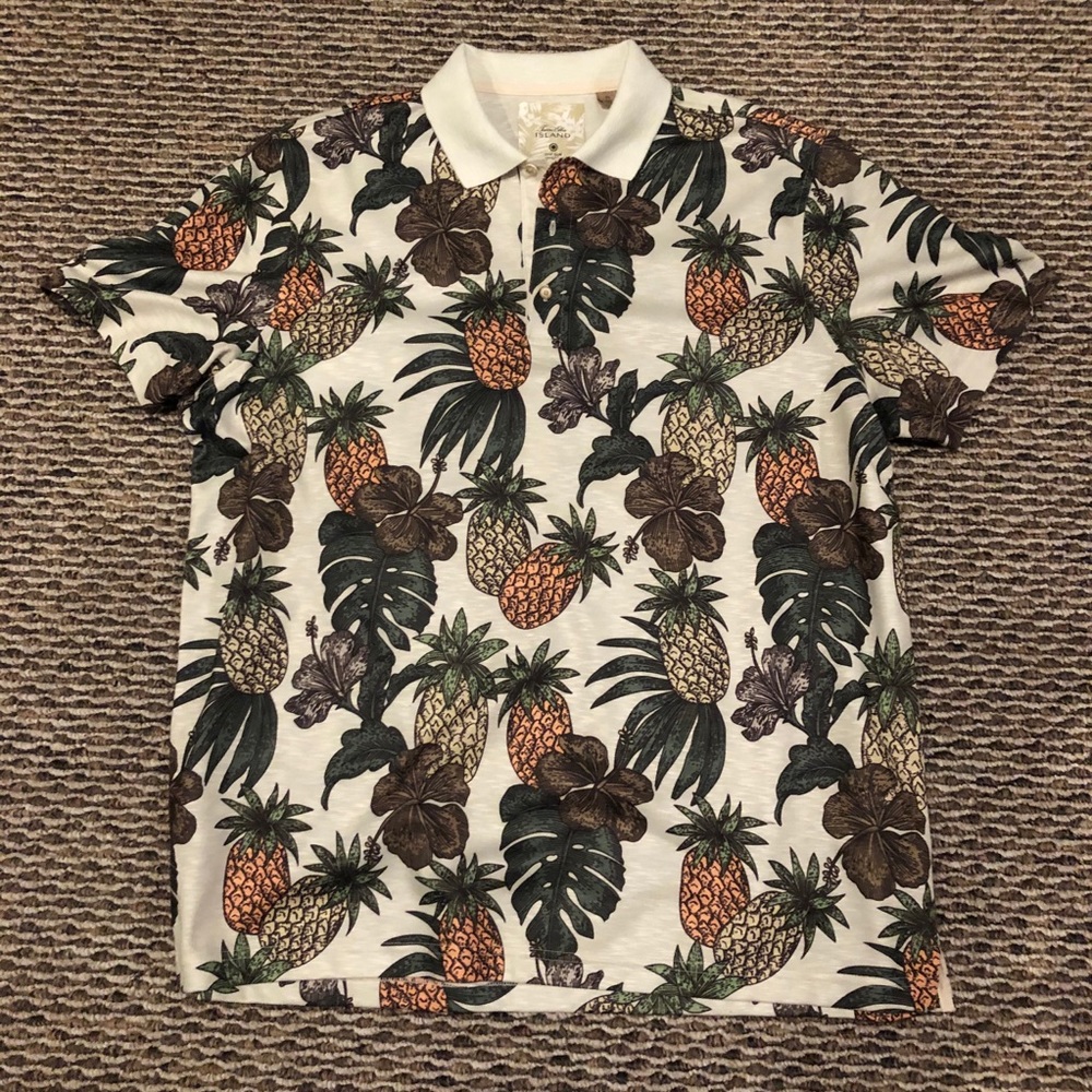 Pineapple Polo XL Shirt